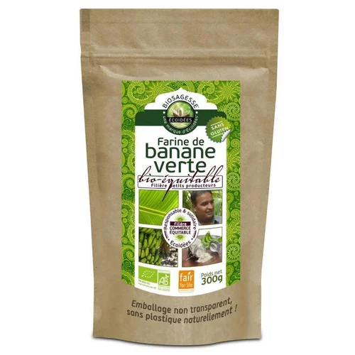 Pour donner du style à l’extérieur：Farine de banane verte bio équitable FFL 300g