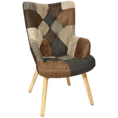 Fauteuil en polyuréthane patchwork Helsinki