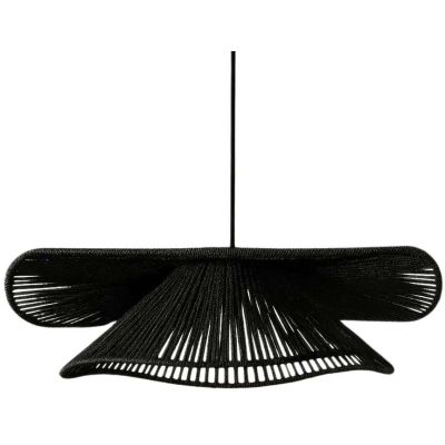 Suspension en macramé Betty (Noir)
