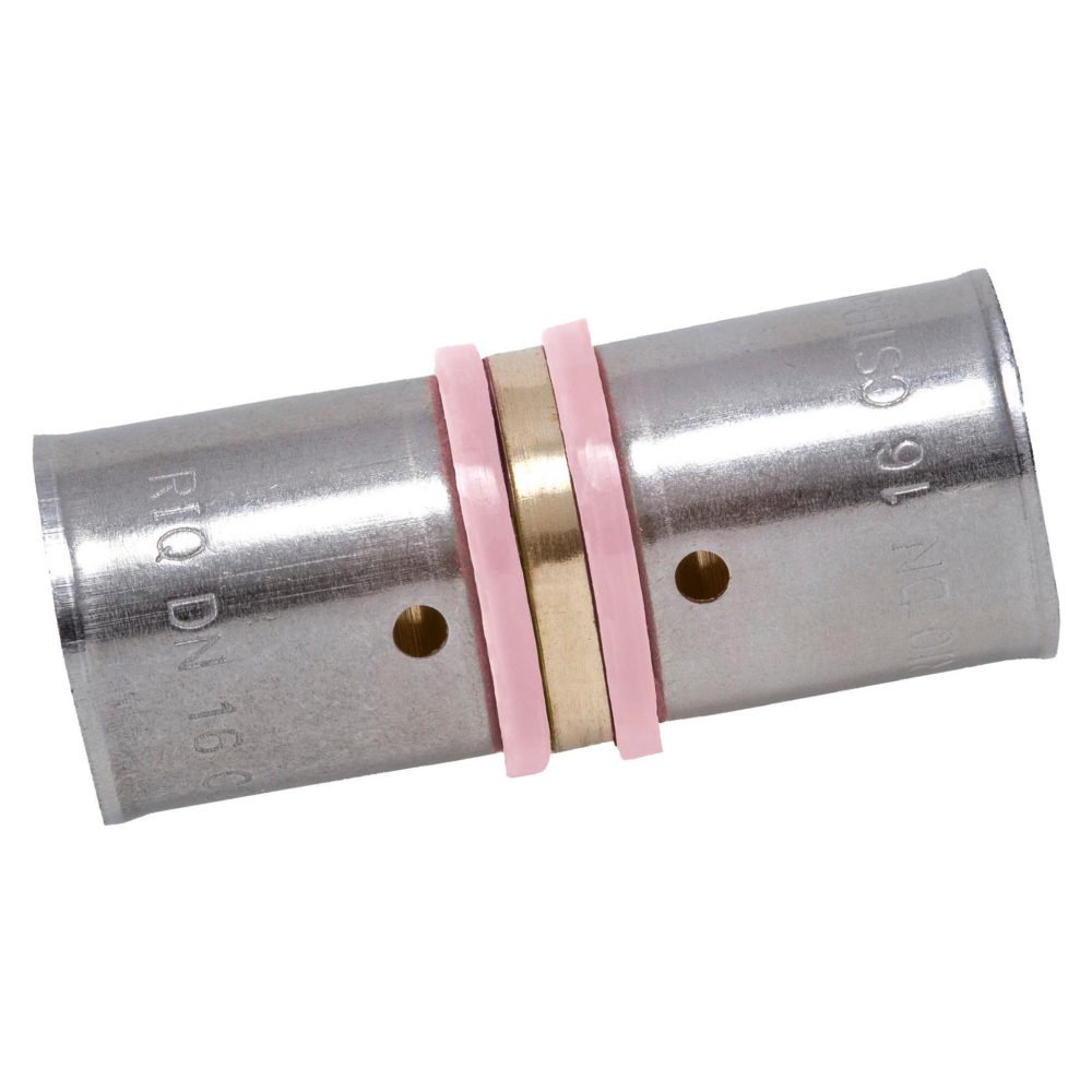 CENTRALE BRICO Raccord droit à sertir laiton D.12 pour tube en per