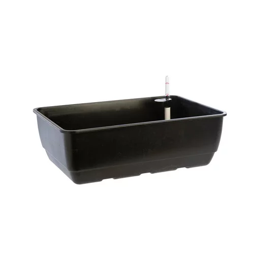 Pour personnaliser vos extérieurs：Système de réservoir pour carré potager ou bac de plantation coloris noir en plastique - 55 x 38 x 18 cm