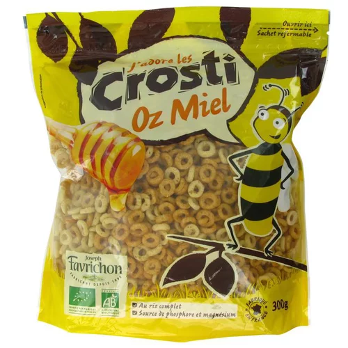 Pour aménager vos extérieurs:Céréales Crosti Oz au Miel - 300 gr