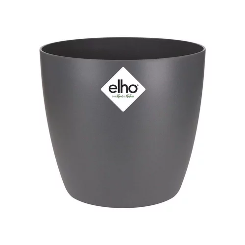 À découvrir pour l’extérieur：Cache-pot en polypropylène Elho Brussels rond mini anthracite - Ø 10,5 cm