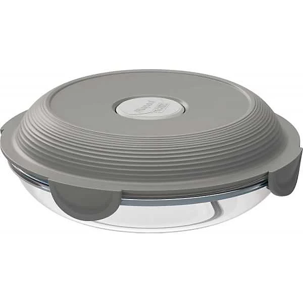Boîte alimentaire en verre ronde 700 ml – Gris
