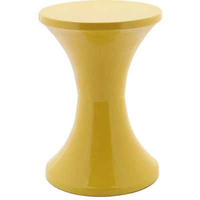 Tabouret en métal émaillé Tam Tam (Moutarde)