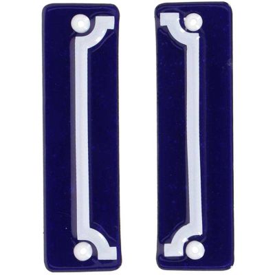 Cadre pour numéro de maison en fer émaillé (Lot de 2)