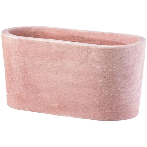 Pour un extérieur accueillant：Jardinière coloris terre claire Anticomestiere Moderne Ovale - 40 x 20 x 20 cm