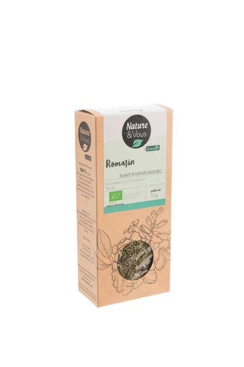 Tendance au jardin：Infusion bio romarin feuille Nature & Vous – 60 g