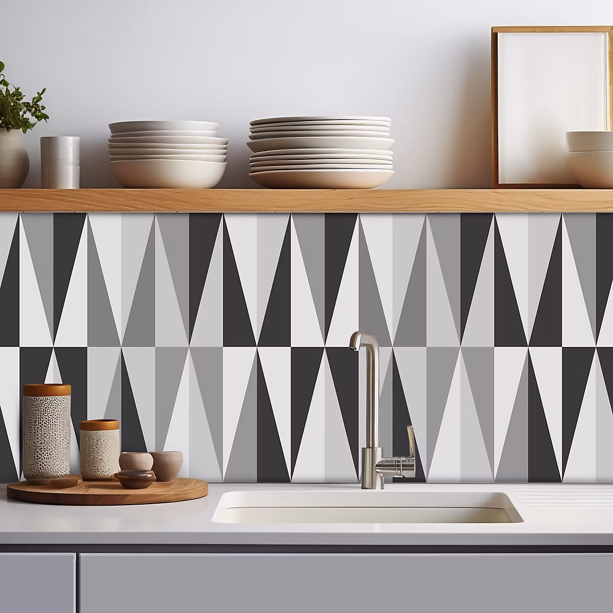 Crédence adhésive design géometrique 312 – 30 × 70cm