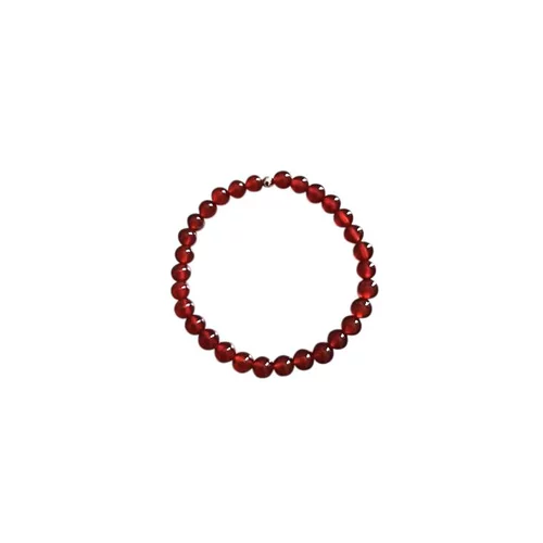 Jardin en douceur：Bracelet agate cornaline unie pour enfant 4mm