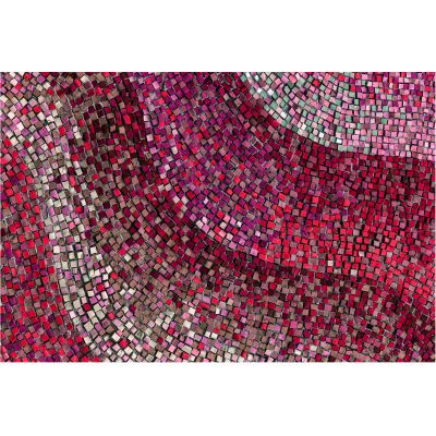 Tapis en vinyle effet mosaique rouge (90 x 60 cm)