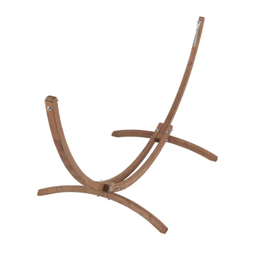 Le bon choix pour le jardin:Support pour hamac coloris beige en bois Kompagnon - 120 kg