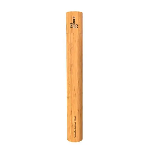 Une idée maline pour l’extérieur：Étui brosse à dents coloris beige en bambou