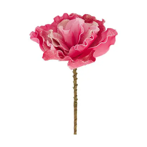 Solution simple：Fleur en mousse fuchsia - Ø 25 x H 77 cm