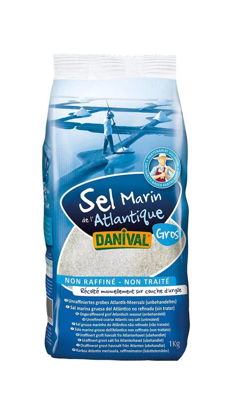 Une touche extérieure：Sel gros de l'Atlantique DANIVAL 1 kg