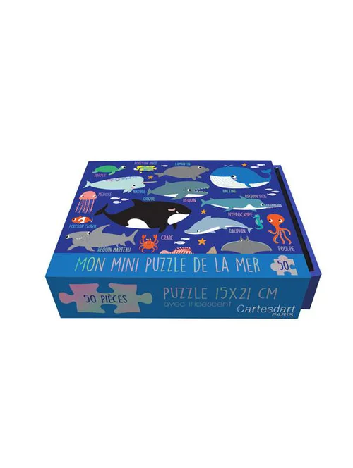 Jardin à adopter：Mini puzzle de la mer Cartes d’art 50 pièces
