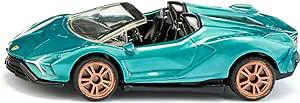 Pour l’univers du jardin：Voiture miniature bleue sous blister Siku Lamborghini Sian Roadster