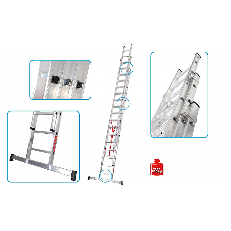 Echelle transformable 3 plans R-STEP 6.00 m – Réf. LYJMIKKIF4475471588