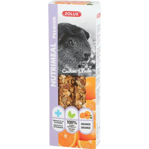 Facile à intégrer à l’extérieur:Sticks à l’orange pour cochon d’inde Zolux Nutrimeal - 110 g