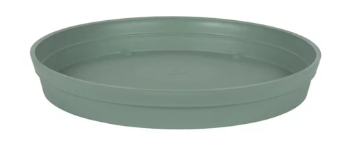 Indispensable au jardin:Soucoupe ronde en plastique vert Laurier Eda Toscane - Ø 54 cm