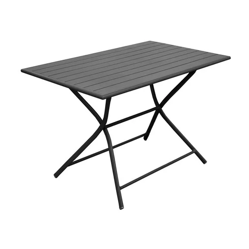 Pour un jardin bien équipé：Table pliante rectangulaire Max grise 110 x 70 x 74 cm