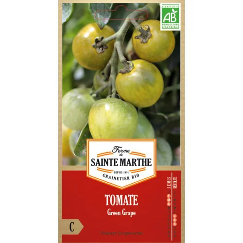 Pour vos besoins extérieurs:Graines de Tomate Green grape bio Ferme de Sainte Marthe - graines à semer