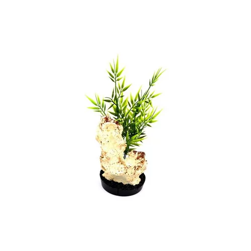 Parfait au jardin:Céramique avec plante artificielle bambou 22 cm