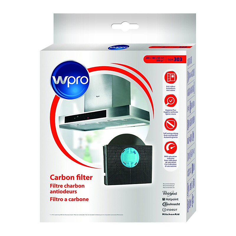 Hotte aspirante – Accessoire Hotte Wpro FILTRE CHF 303 1