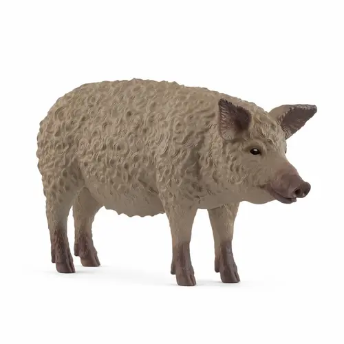 Pour un jardin accueillant:Figurine Cochon Mangalica Schleich® - 9,7 x 2,9 x 5,9 cm