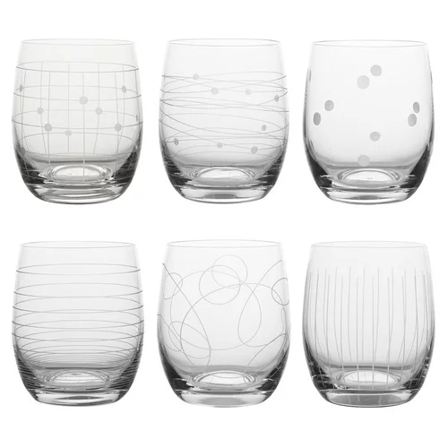 Vie extérieure:Coffret de 6 gobelets à eau coloris transparent en verre - 30 cl