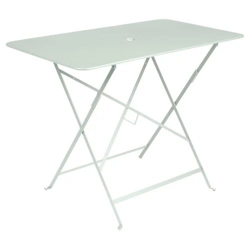 Pour vos moments en extérieur：Table pliante en acier coloris menthe glaciale collection Bistro Fermob - 97 x 57 x 74 cm