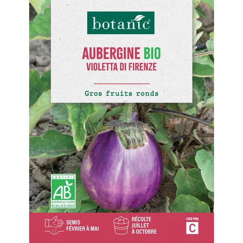 Pour un jardin bien organisé:Graines d'Aubergine violetta di Firenze bio botanic® - graines à semer