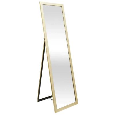 Miroir sur pied Essentiel 35 x 3 x 124 cm (Doré)