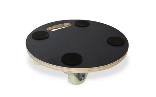 Malin pour le jardin:Roule-plante rond en bois pour charge lourde Louis Moulin - Ø 38 cm