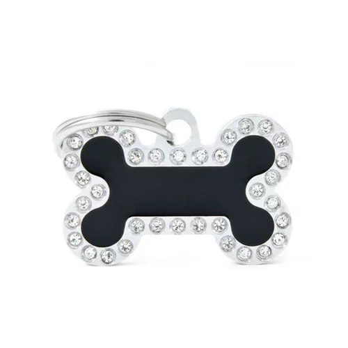 Déco extérieur：Médaille glam petit os noir