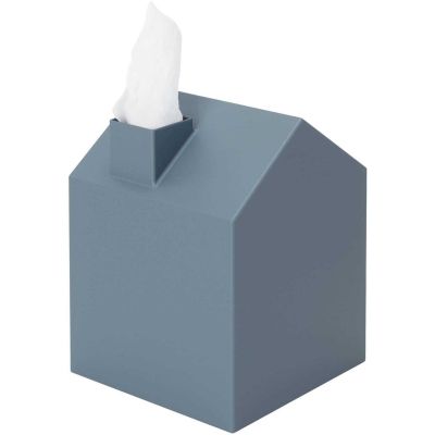 Boîte à mouchoirs Maisonnette (Bleu ardoise)