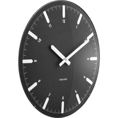Horloge murale en polypropylène Realista Dome (Noir)