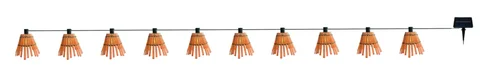 Un choix malin pour l’extérieur:Guirlande Maloya bambou 10 LED coloris marron en bambou Watt & Home - 5 m