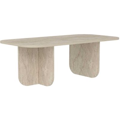 Table basse en aggloméré Becaj (Travertine)