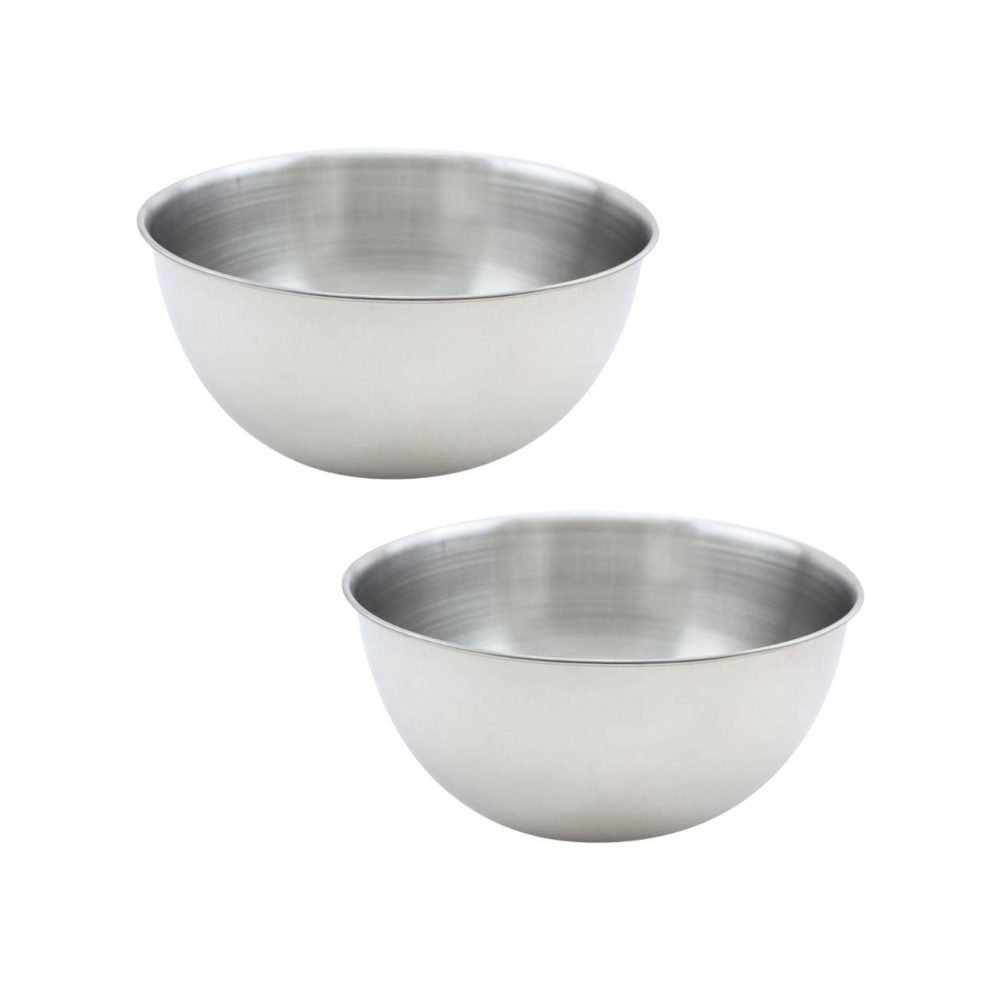 Fackelmann Ensemble de 2 bols à mixer en inox de 20,5 cm de diamètre fackelmann basic
