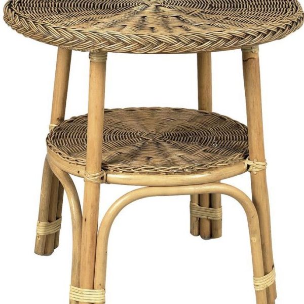 Table ronde en rotin