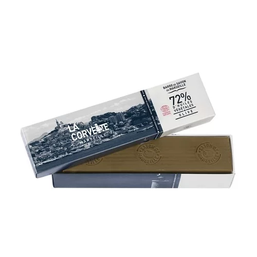 Pour un jardin agréable：Barre de savon de Marseille olive Boîte 900 g