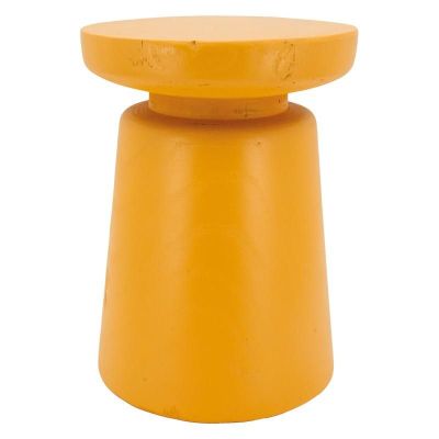 Tabouret en bois paulownia (Bouchon jaune)