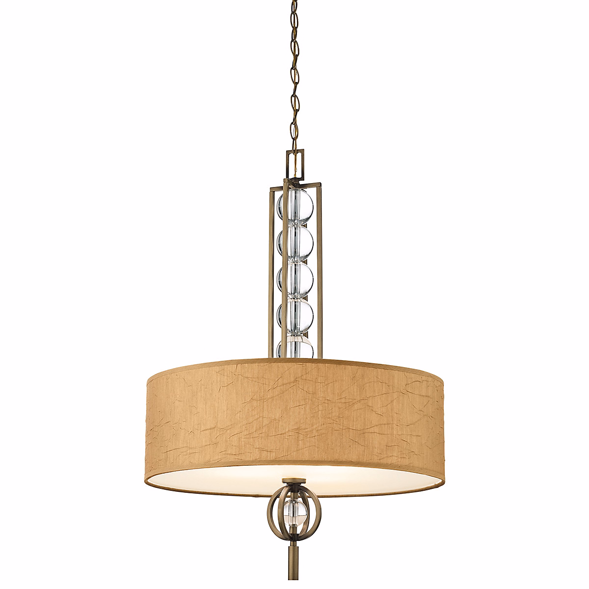 Elstead Celestial – Suspension à 3 ampoules au fini bronze, beige, E27
