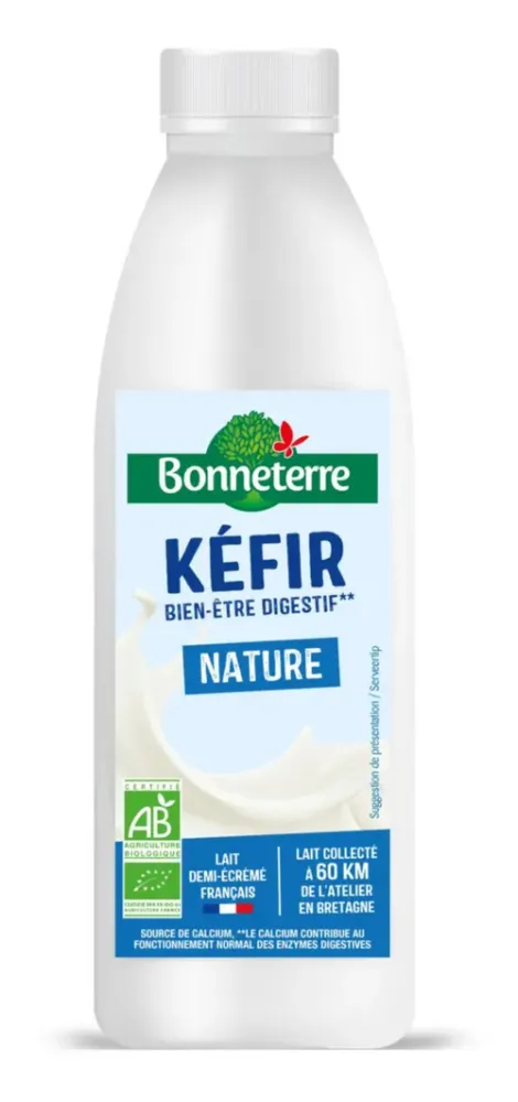 Maison et jardin：Kéfir nature bio Bonneterre - 500 ml