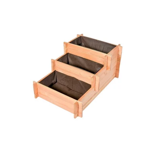 Une solution pratique pour l’extérieur：Potager 3 étages en bois botanic® - 90 x 60 x 42 cm