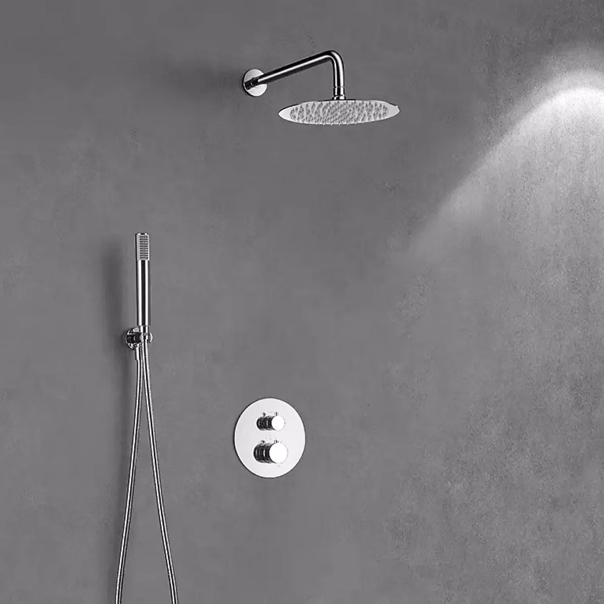 Colonne de Douche Encastrée Thermostatique Anti – Calcaire Chrome IMEX MONZA GTD038