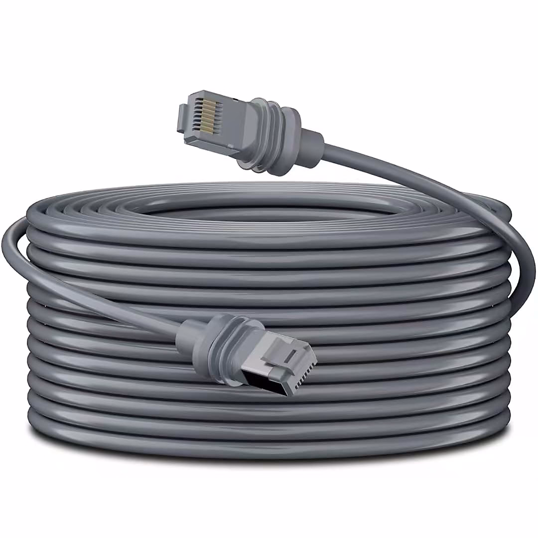 5m Elfcam | Câble Starlink Gen 3 – Ethernet Cat6 26AWG – Intérieur/Extérieur – Rallonge pour Starlink Gen 3/Mini