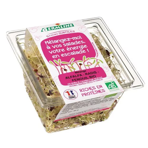 Jardin service:Alfalfa radis fenouil germés bio Germline - 60 g