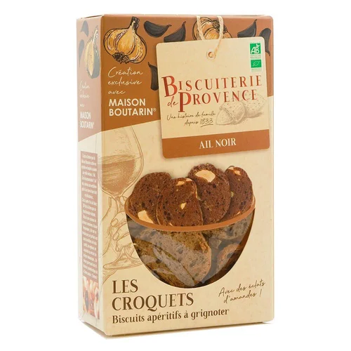 Jardin inspiration:Croquet de provence ail noir bio Biscuiterie de Provence - 90 g